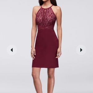 Red cocktail dress